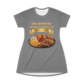 CHICKEN FRENCH FRIES COLESLAW T-SHIRT DRESS