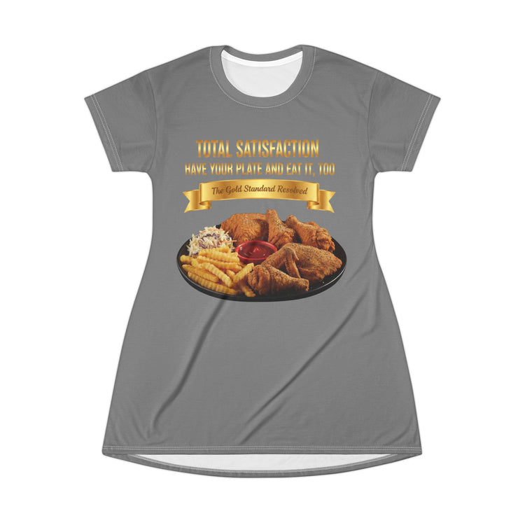 CHICKEN FRENCH FRIES COLESLAW T-SHIRT DRESS