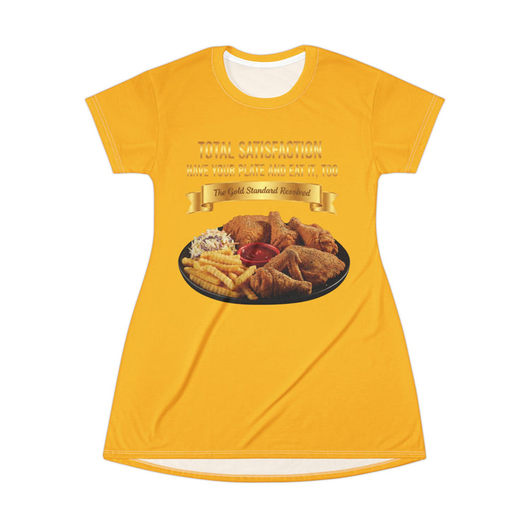CHICKEN FRENCH FRIES COLESLAW T-SHIRT DRESS