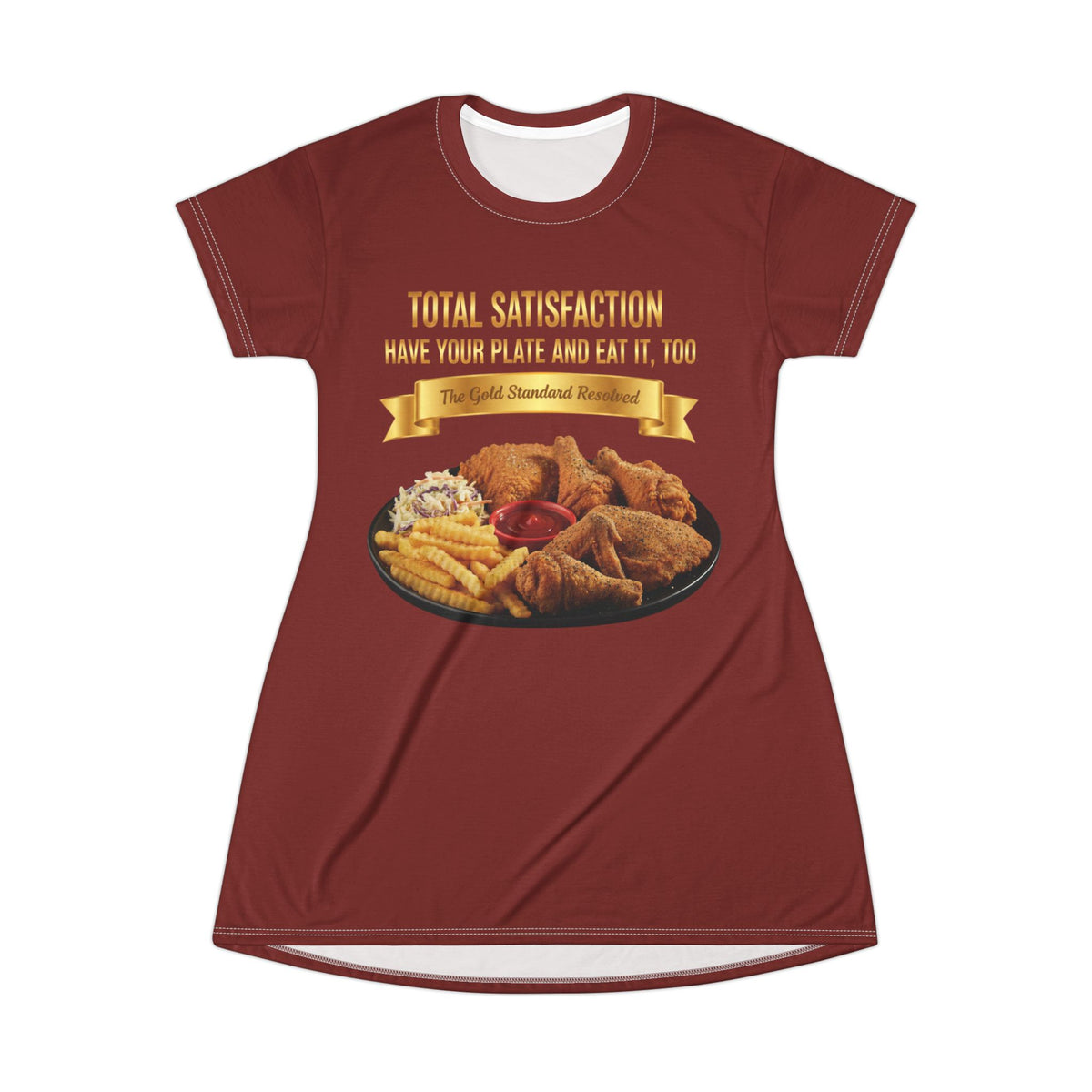 CHICKEN FRENCH FRIES COLESLAW T-SHIRT DRESS