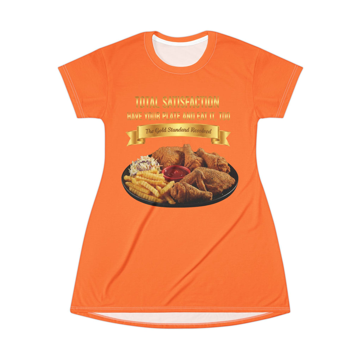 CHICKEN FRENCH FRIES COLESLAW T-SHIRT DRESS