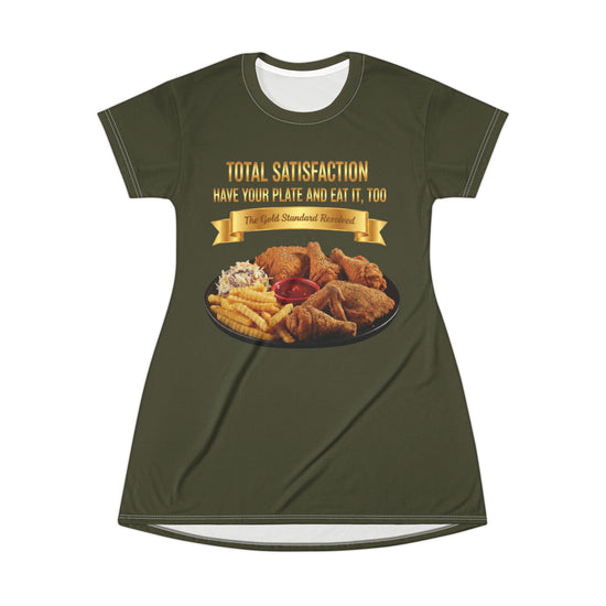 CHICKEN FRENCH FRIES COLESLAW T-SHIRT DRESS