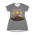 BARBECUE RIBS ASPARAGUS BAKED POTATO T-SHIRT DRESS