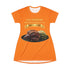 BARBECUE RIBS ASPARAGUS BAKED POTATO T-SHIRT DRESS