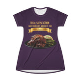 BARBECUE RIBS ASPARAGUS BAKED POTATO T-SHIRT DRESS