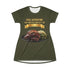 BARBECUE RIBS ASPARAGUS BAKED POTATO T-SHIRT DRESS