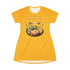 LASAGNA SALAD RANCH DRESSING AND GARLIC BREAD T-SHIRT DRESS