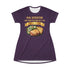 LASAGNA SALAD RANCH DRESSING AND GARLIC BREAD T-SHIRT DRESS