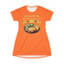 LASAGNA SALAD RANCH DRESSING AND GARLIC BREAD T-SHIRT DRESS