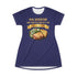 LASAGNA SALAD RANCH DRESSING AND GARLIC BREAD T-SHIRT DRESS