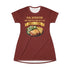 LASAGNA SALAD RANCH DRESSING AND GARLIC BREAD T-SHIRT DRESS