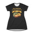 LASAGNA SALAD RANCH DRESSING AND GARLIC BREAD T-SHIRT DRESS