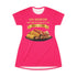 KING CRAB LEGS CORN ON COB & BOILED POTATOES T-SHIRT DRESS