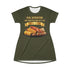 KING CRAB LEGS CORN ON COB & BOILED POTATOES T-SHIRT DRESS