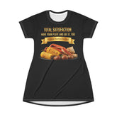 KING CRAB LEGS CORN ON COB & BOILED POTATOES T-SHIRT DRESS