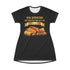KING CRAB LEGS CORN ON COB & BOILED POTATOES T-SHIRT DRESS