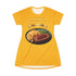 MEATLOAF MACARONI CHEESE AND STRING BEANS T-SHIRT DRESS