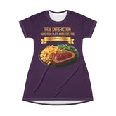 MEATLOAF MACARONI CHEESE AND STRING BEANS T-SHIRT DRESS