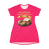 PORK CHOPS MASHED POTATOES GRAVY & ONIONS T-SHIRT DRESS