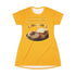 PORK CHOPS MASHED POTATOES GRAVY & ONIONS T-SHIRT DRESS