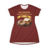 PORK CHOPS MASHED POTATOES GRAVY & ONIONS T-SHIRT DRESS