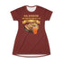  GRILLED HOT DOGS WITH CHILI RELISH & ONIONS T-SHIRT DRESS