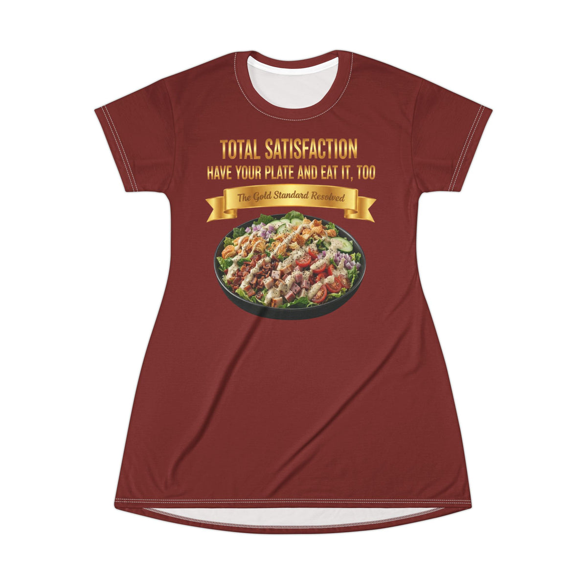 LOADED SALAD WITH ALL THE TOPPINGS T-SHIRT DRESS