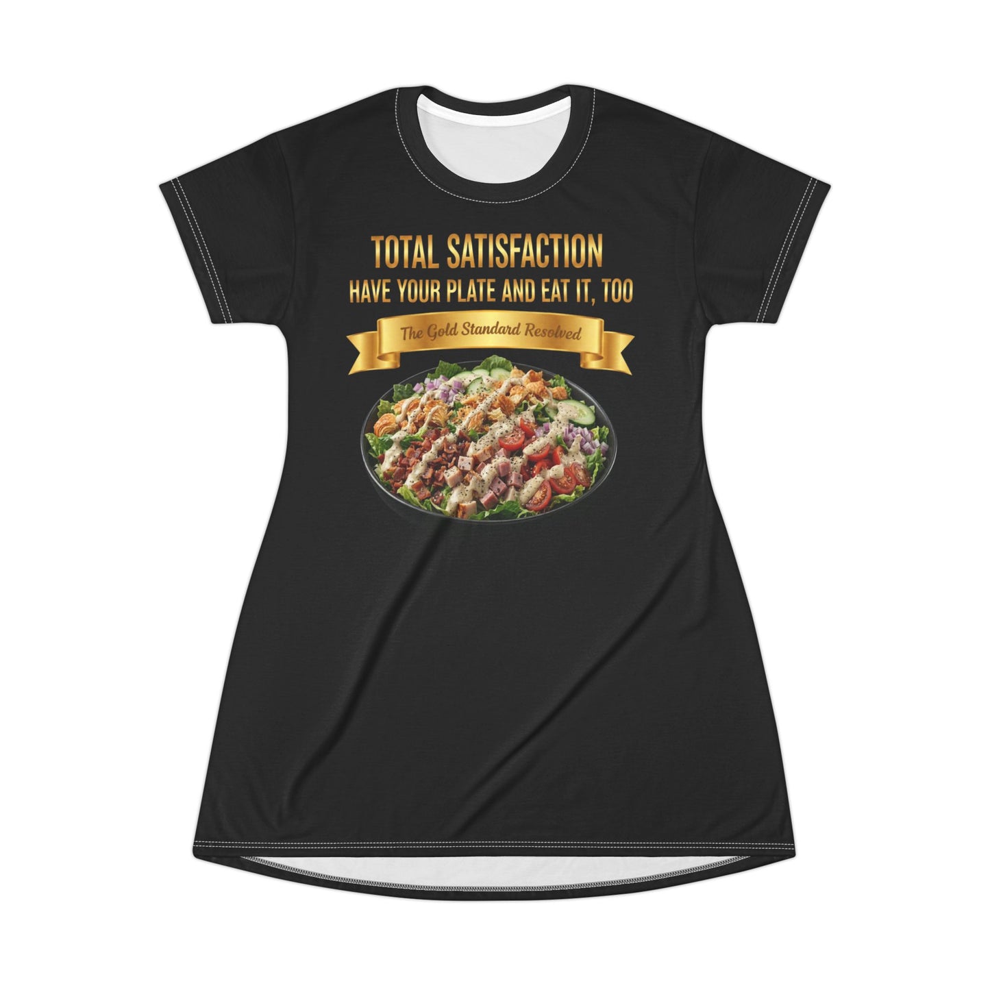 LOADED SALAD WITH ALL THE TOPPINGS T-SHIRT DRESS