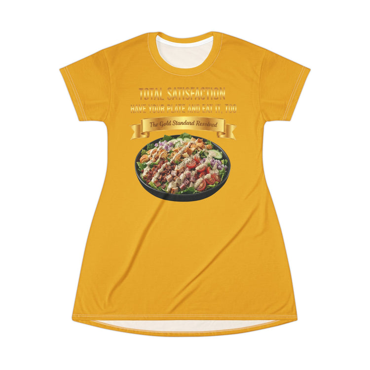 LOADED SALAD WITH ALL THE TOPPINGS T-SHIRT DRESS