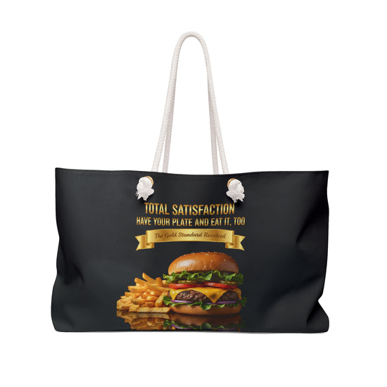 CHEESEBURGER AND FRENCH FRIES WEEKENDER BAG