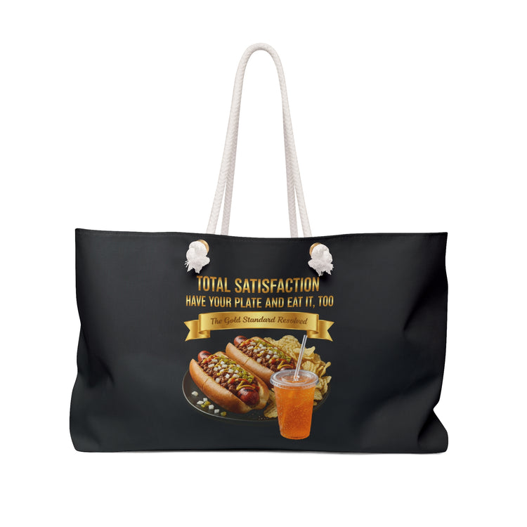  GRILLED HOT DOGS WITH CHILI RELISH & ONIONS WEEKENDER BAG