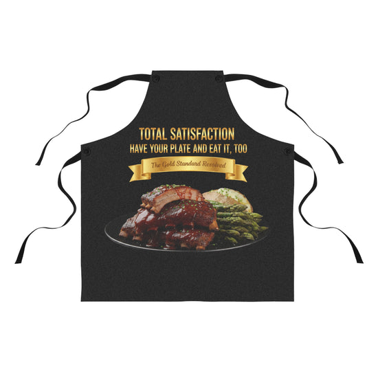 BARBECUE RIBS ASPARAGUS BAKED POTATO APRON