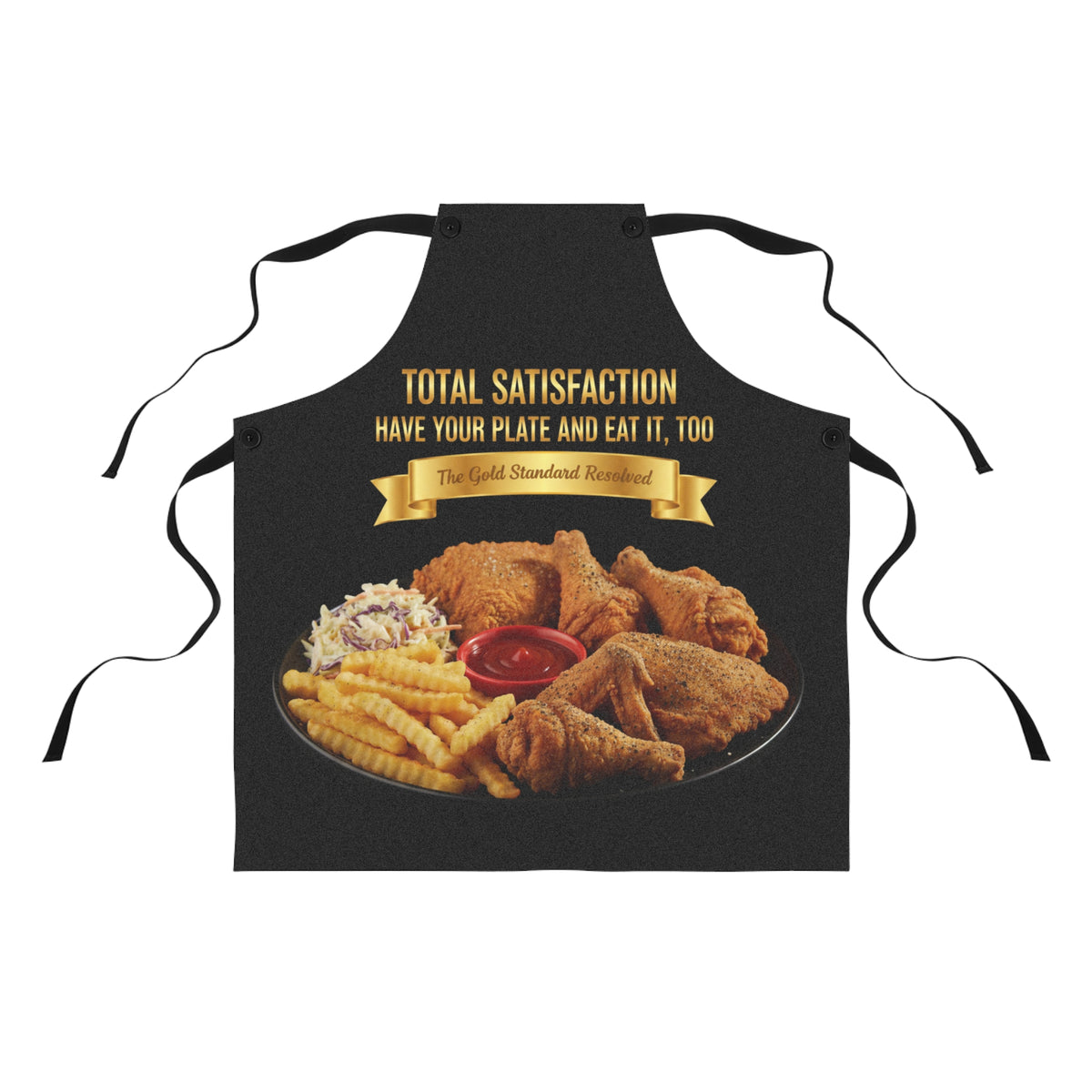 CHICKEN FRENCH FRIES COLESLAW APRON