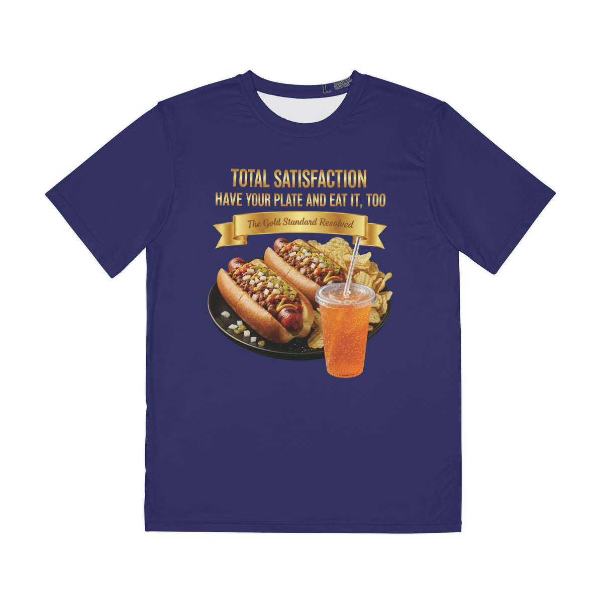 TWO GRILLED HOT DOGS WITH CHILI RELISH AND ONIONS T-SHIRT