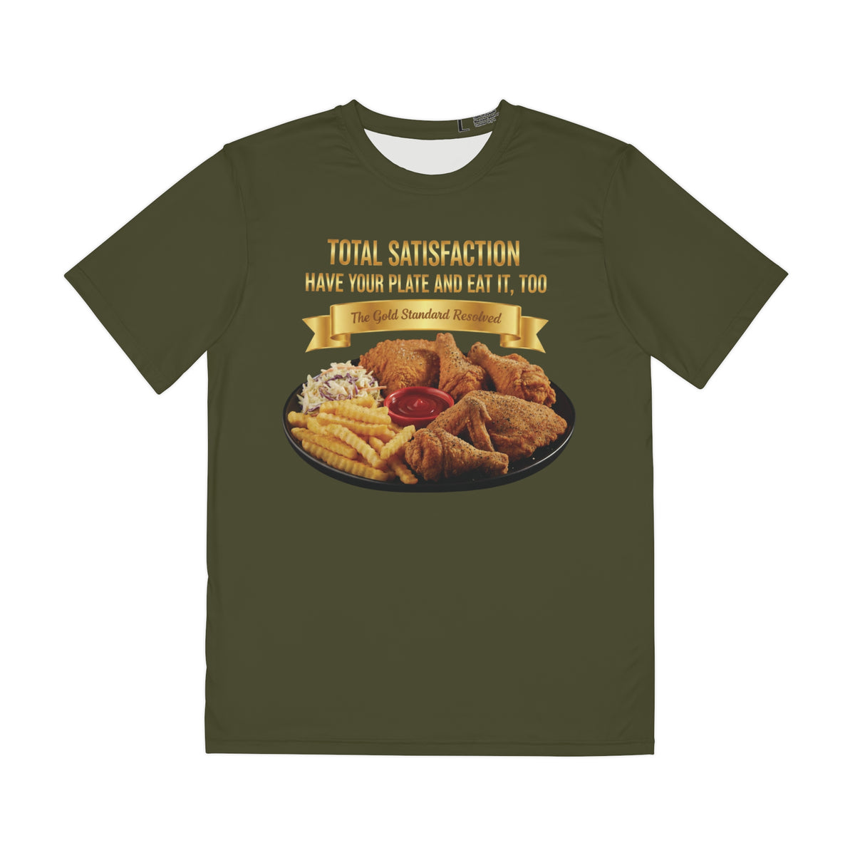 FRIED CHICKEN FRENCH FRIES COLESLAW KETCHUP T-SHIRT