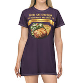 LASAGNA SALAD RANCH DRESSING AND GARLIC BREAD T-SHIRT DRESS