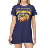 LASAGNA SALAD RANCH DRESSING AND GARLIC BREAD T-SHIRT DRESS