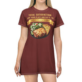 LASAGNA SALAD RANCH DRESSING AND GARLIC BREAD T-SHIRT DRESS