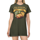 LASAGNA SALAD RANCH DRESSING AND GARLIC BREAD T-SHIRT DRESS