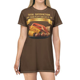 KING CRAB LEGS CORN ON COB & BOILED POTATOES T-SHIRT DRESS