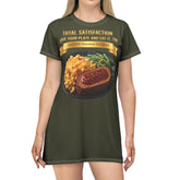 MEATLOAF MACARONI CHEESE AND STRING BEANS T-SHIRT DRESS