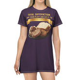 PORK CHOPS MASHED POTATOES GRAVY & ONIONS T-SHIRT DRESS