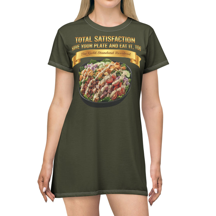 LOADED SALAD WITH ALL THE TOPPINGS T-SHIRT DRESS