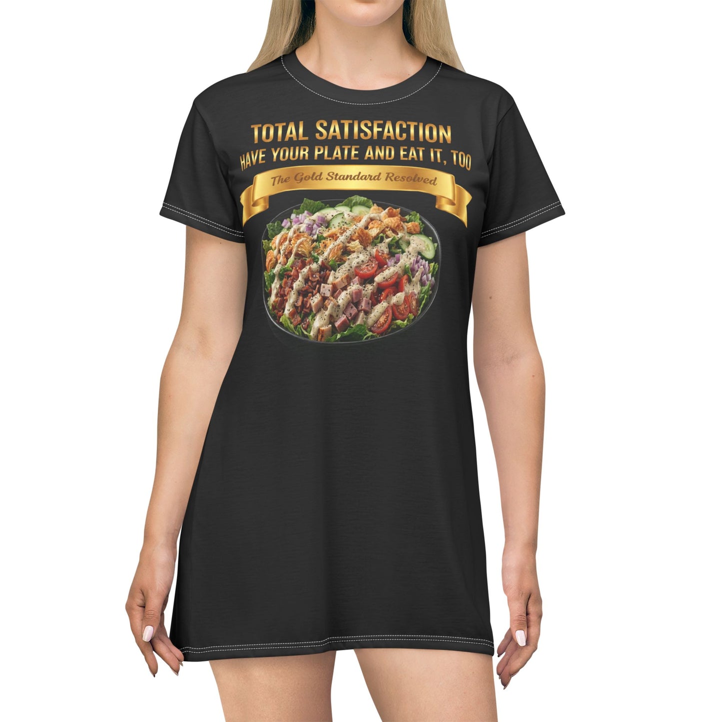 LOADED SALAD WITH ALL THE TOPPINGS T-SHIRT DRESS
