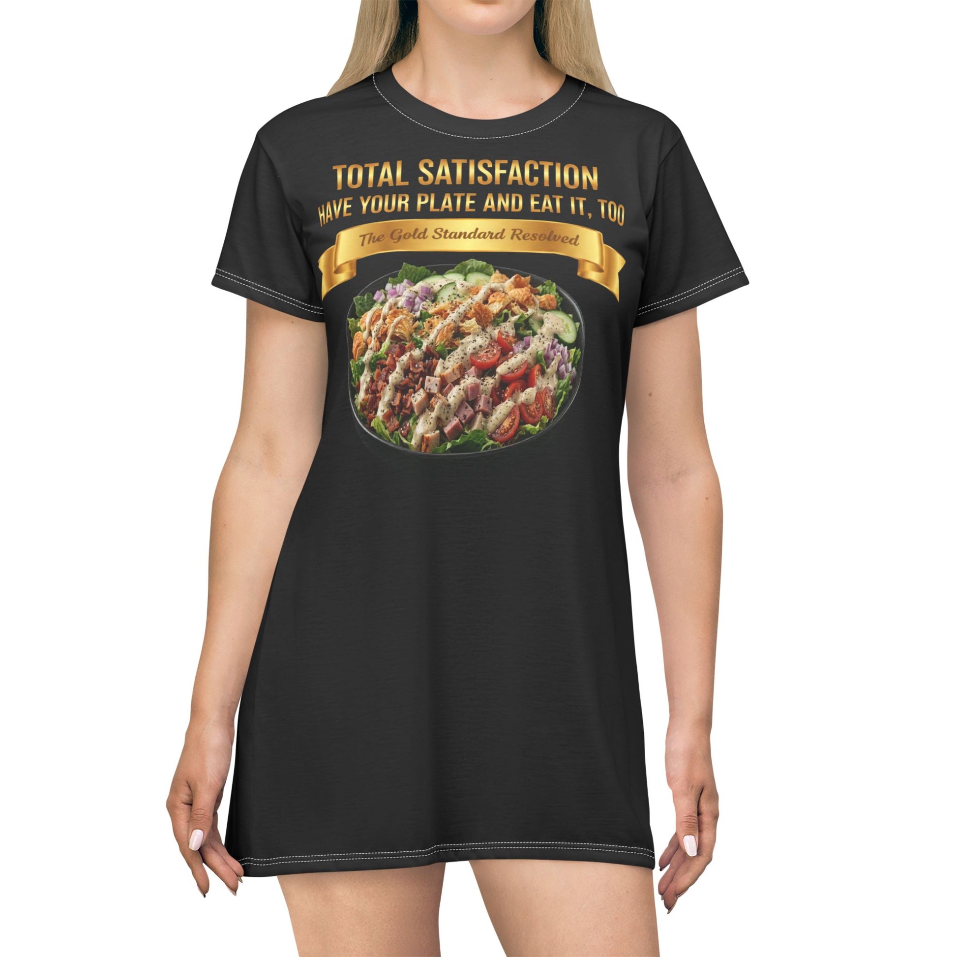 LOADED SALAD WITH ALL THE TOPPINGS T-SHIRT DRESS