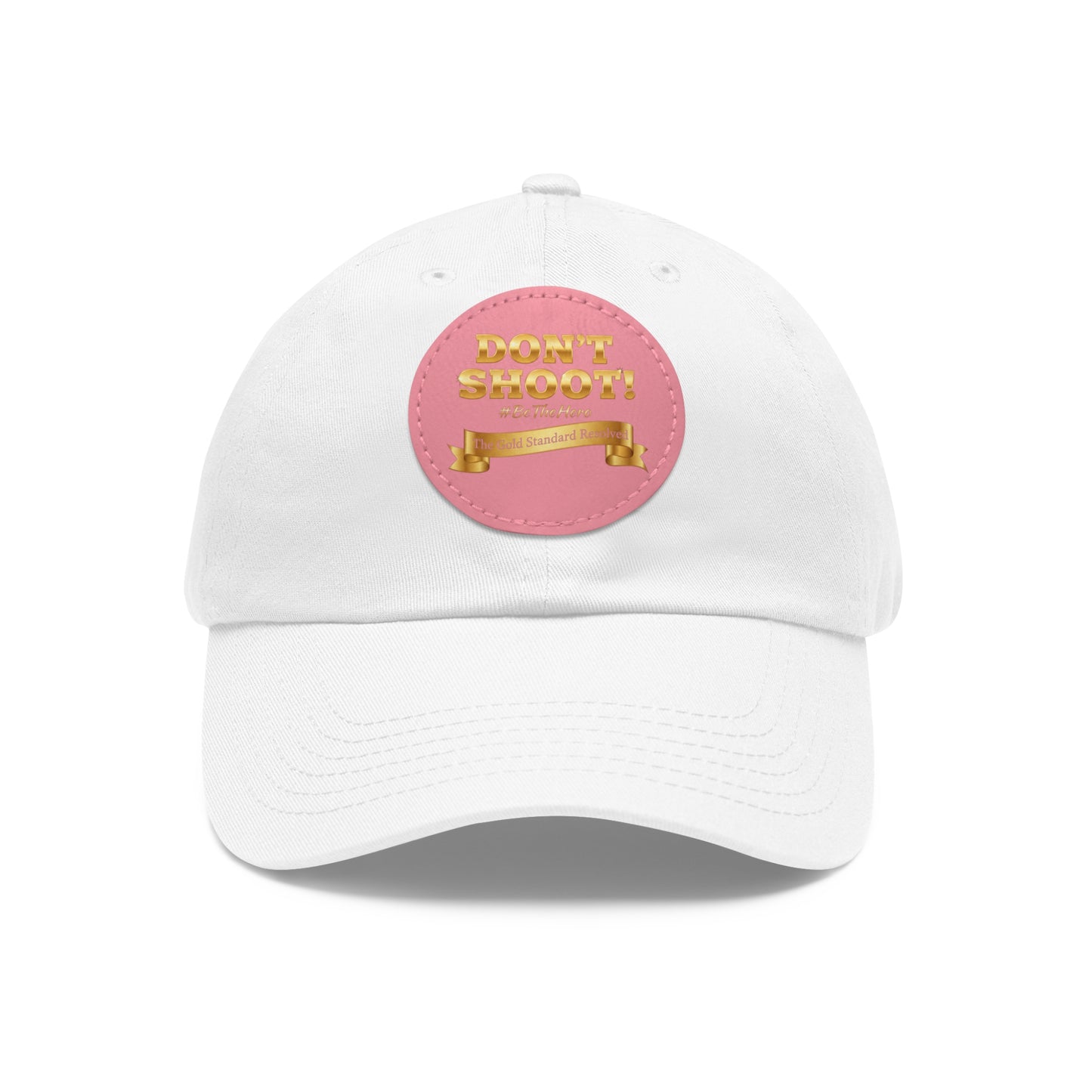 Don't Shoot Leather Patch Dad Hat 
