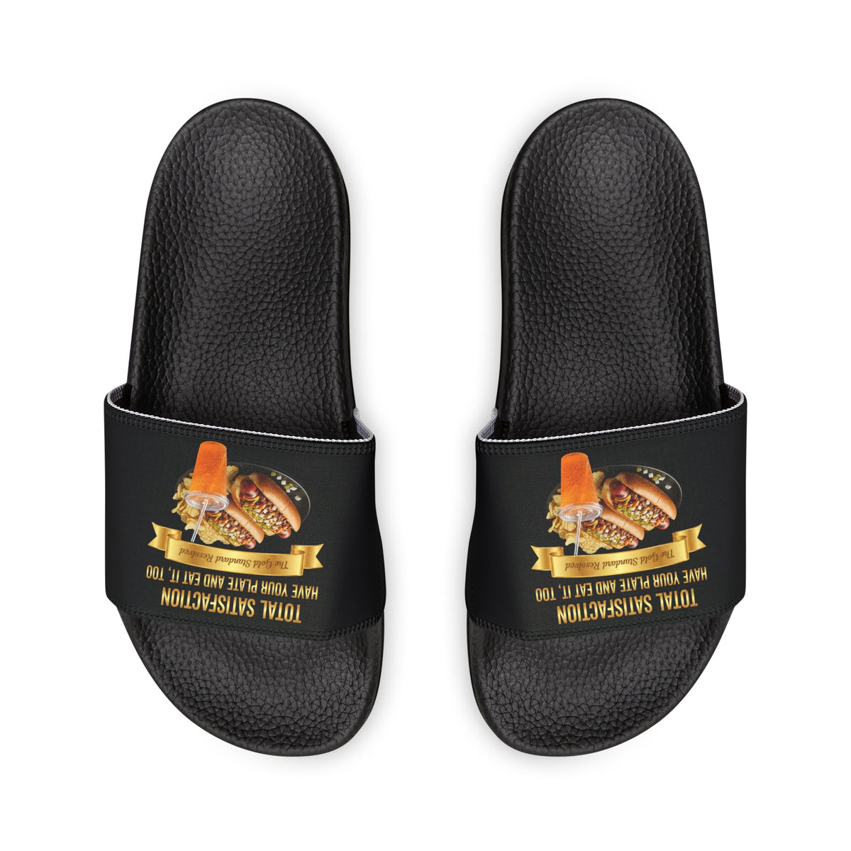  TWO GRILLED HOT DOGS CHILI RELISH AND ONIONS SANDALS