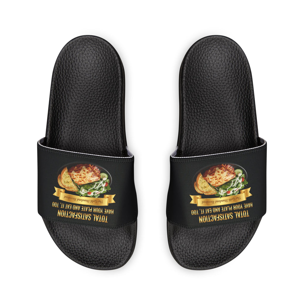 LASAGNA SALAD RANCH DRESSING AND GARLIC BREAD SANDALS