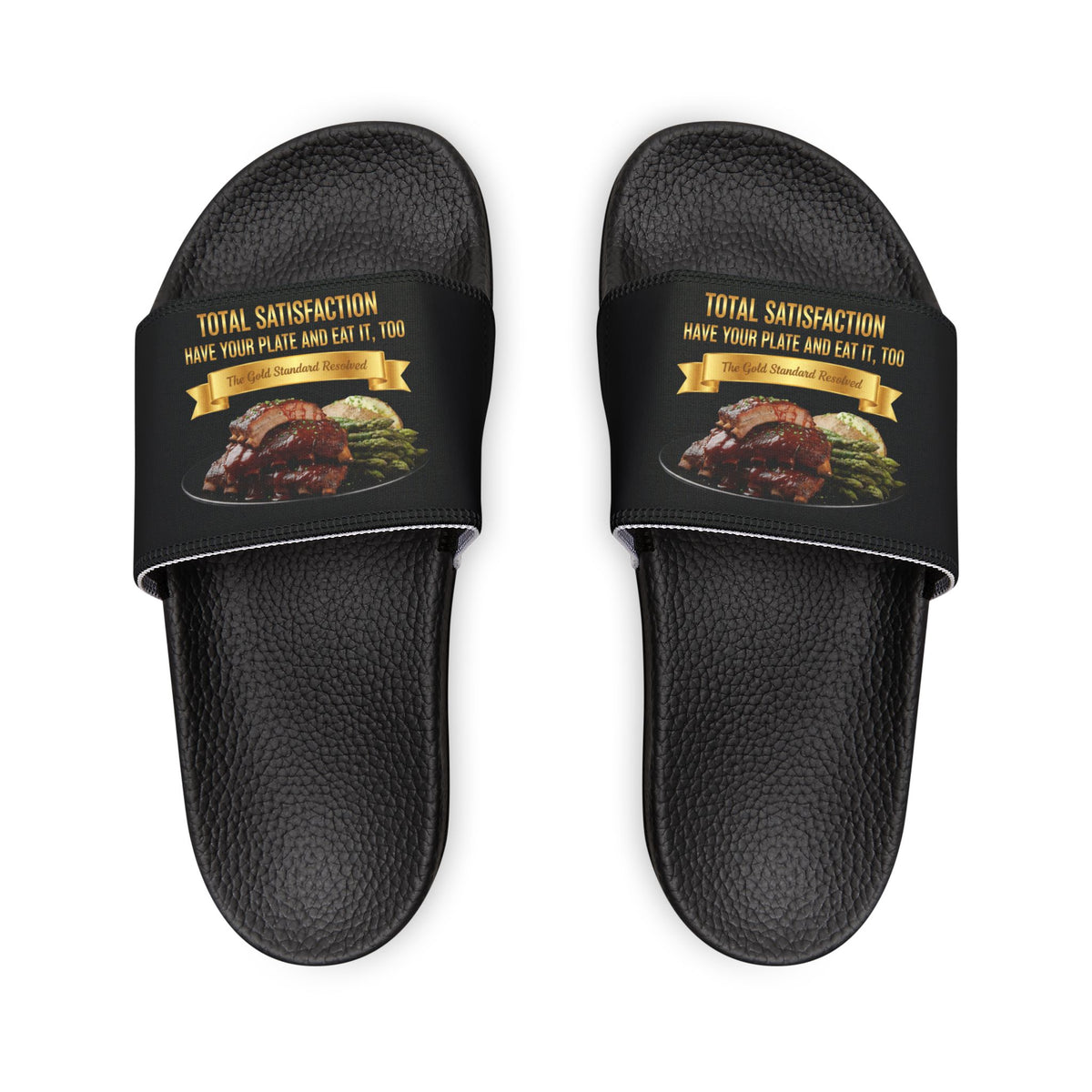 BARBECUE RIBS ASPARAGUS AND BAKED POTATO SANDALS