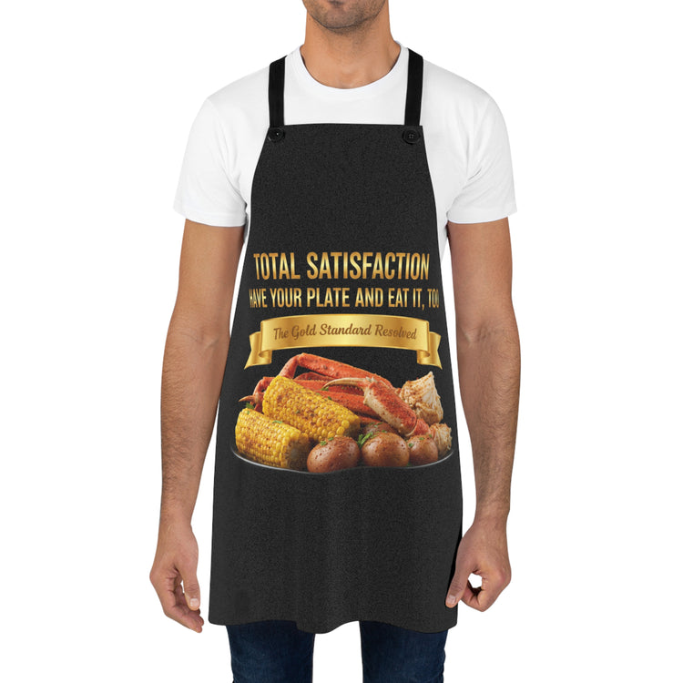 KING CRAB LEGS CORN ON THE COB & BOILED POTATOES APRON
